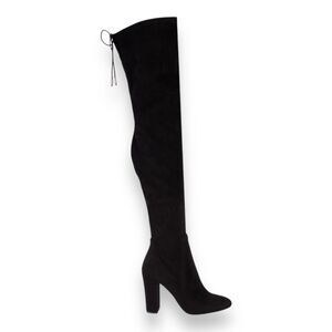 Dolce Vita Suede Over-the-Knee Boots Women's 8 Black 3.5" Heeled Boots